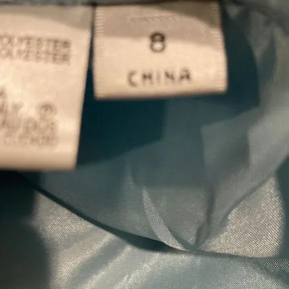 Aqua blue pencil skirt Size 8 - Picture 4 of 6